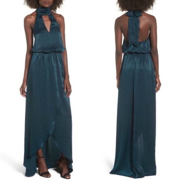 NWT Show Me Your Mumu Karolina Collar Dress Teal Green Size Small New Tags Boho - Picture 3 of 10